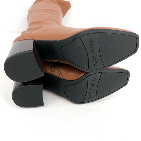 Franco Sarto Womens L-Tribute Knee High Boots US 8 M EU 38.5 Saddle Tan NIB - Picture 10 of 11